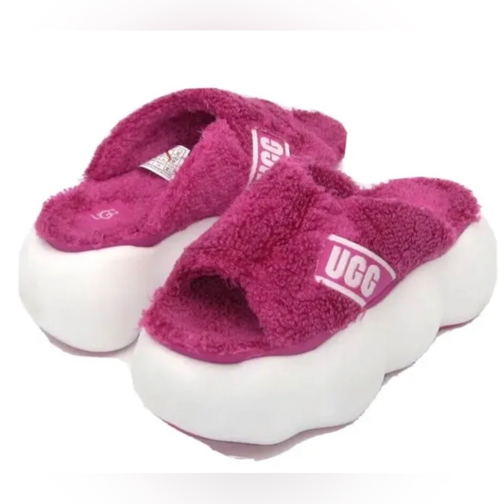 UGG SUGARCLOUD PLATFORM WOMEN SLIDE DRAGON FRUIT US 8 /UK 6 /EU 39
